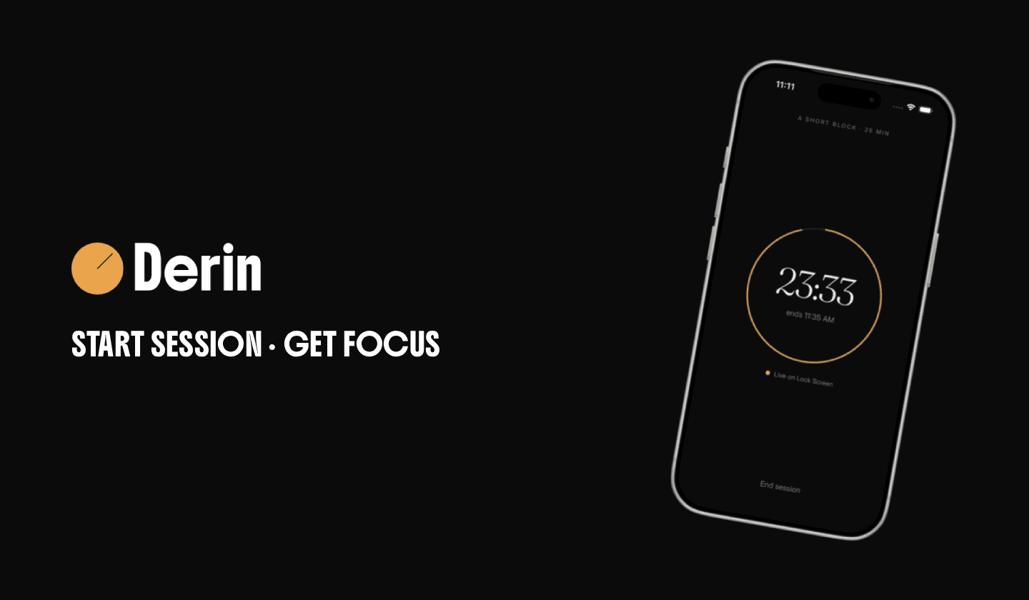 Derin — Deep Work Timer